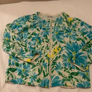 Frances Valentine Floral Button-Up Cardigan